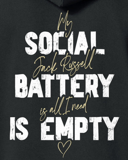 Detailbild – Social Battery Is Empty - Jack Russell