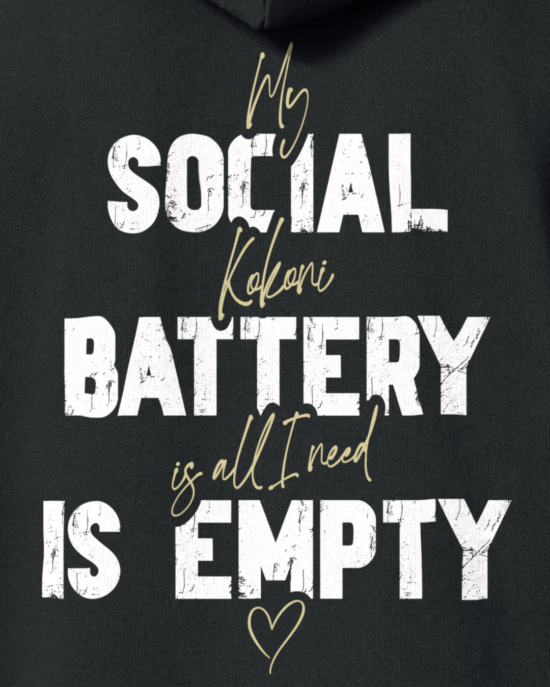 Detailbild – Social Battery Is Empty - Kokoni