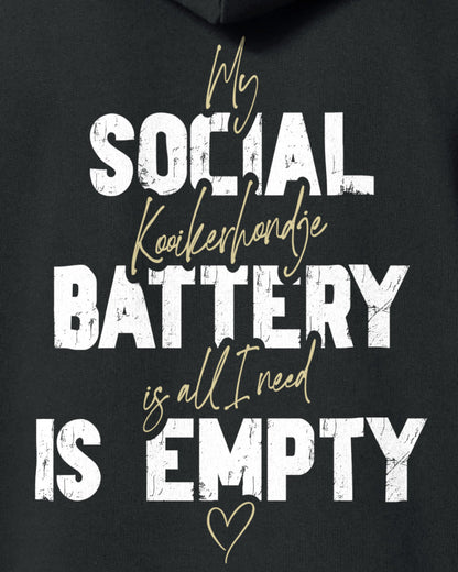 Detailbild – Social Battery Is Empty - Kooikerhondje