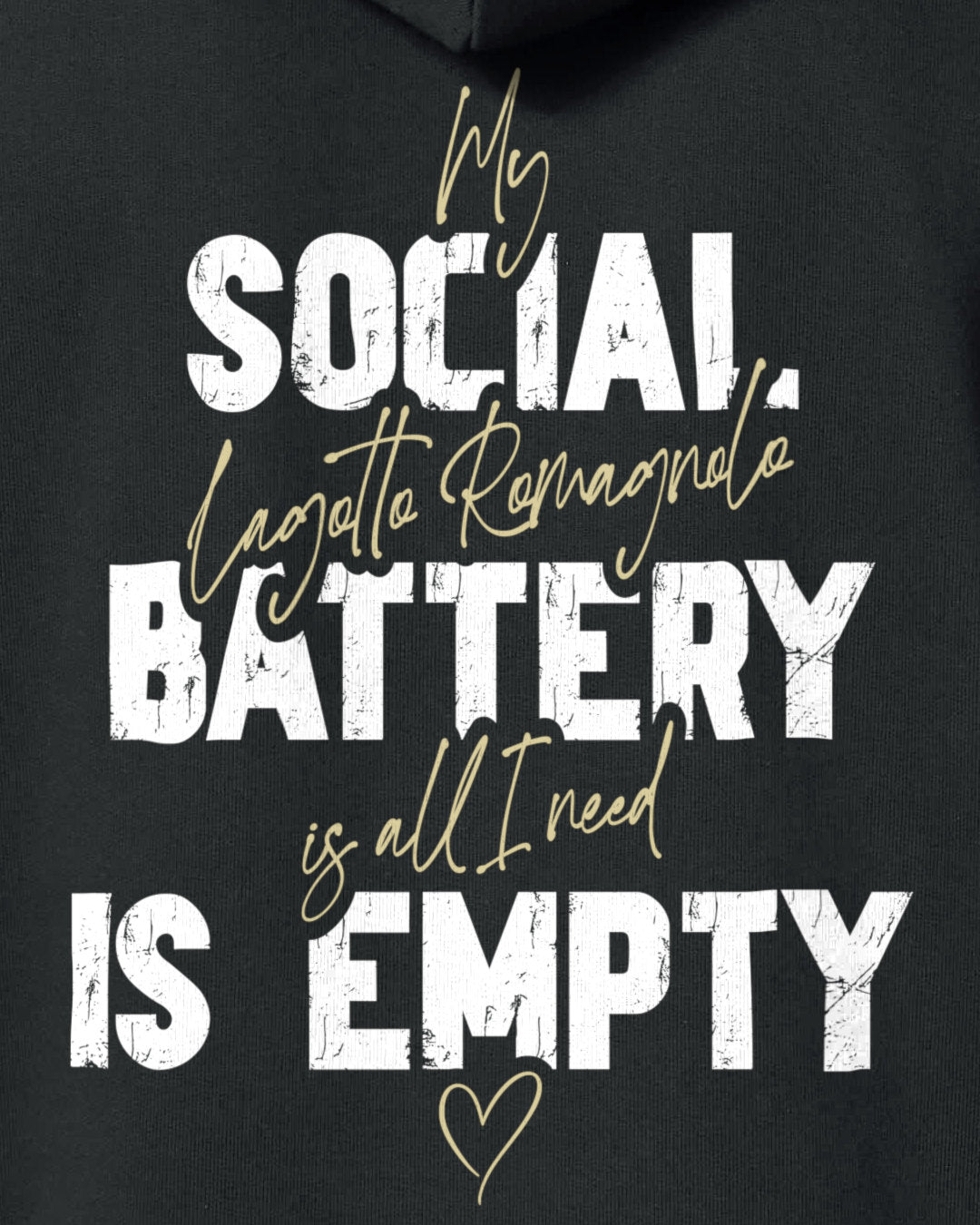 Detailbild – Social Battery Is Empty - Lagotto Romagnolo