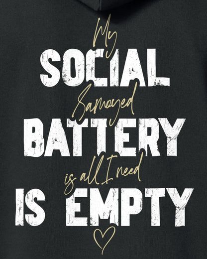 Detailbild – Social Battery Is Empty - Samojede