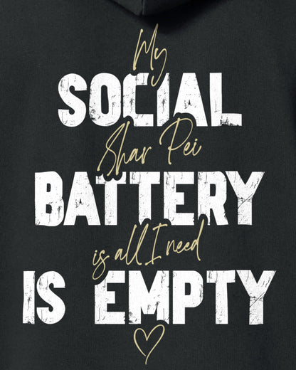 Detailbild – Social Battery Is Empty - Shar-Pei