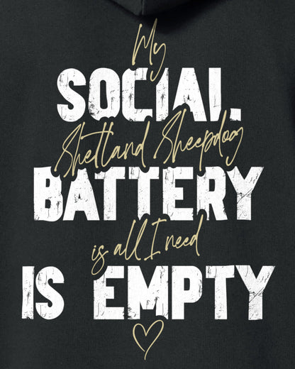 Detailbild – Social Battery Is Empty - Shetland Sheepdog