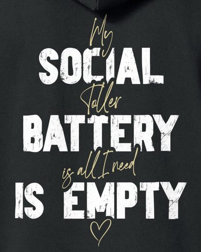 Detailbild – Social Battery Is Empty - Toller