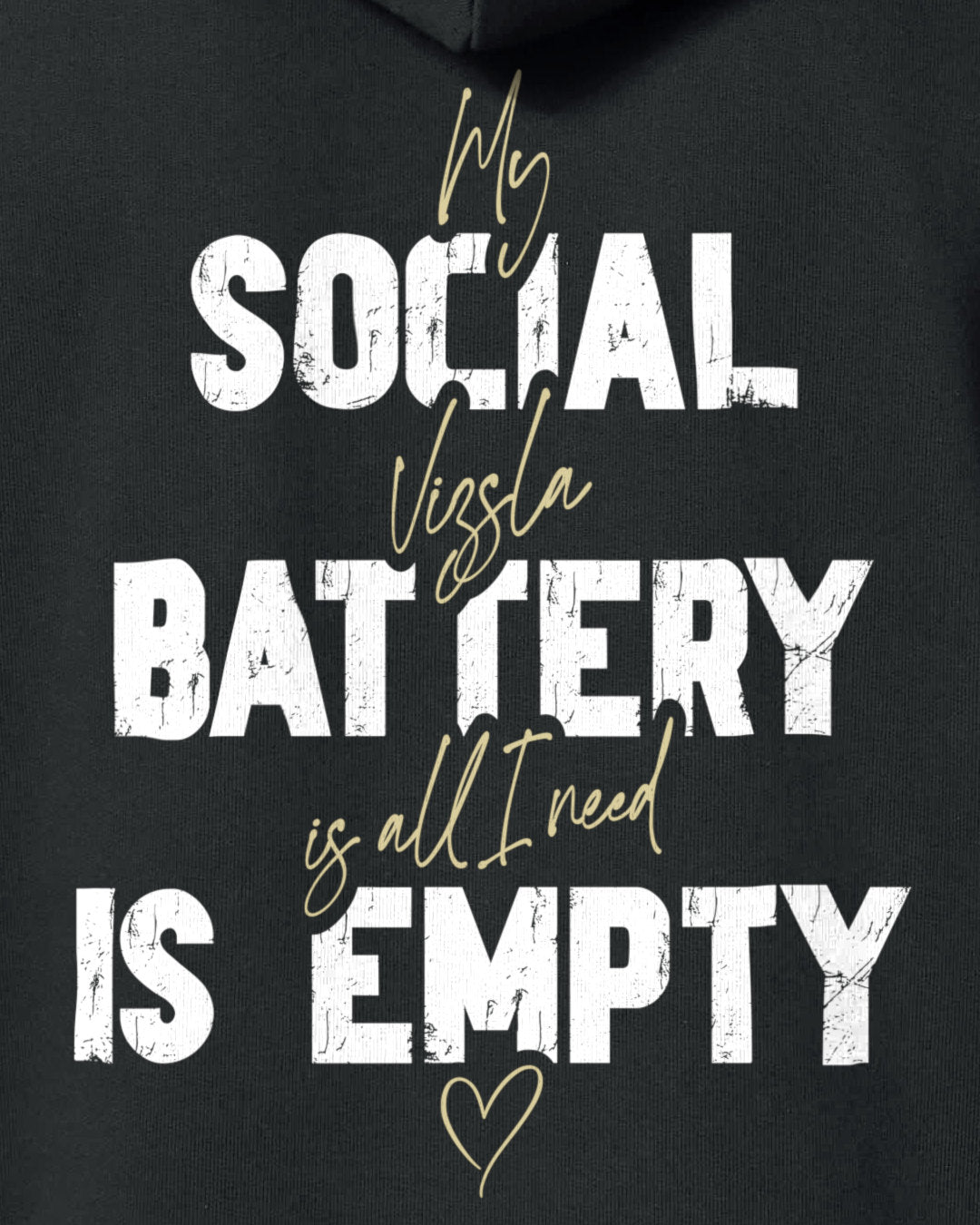 Detailbild – Social Battery Is Empty - Vizsla
