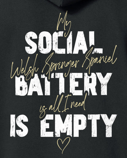 Detailbild – Social Battery Is Empty - Welsh Springer Spaniel