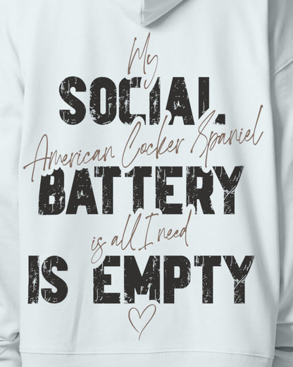 Detailbild – Social Battery Is Empty - American Cocker Spaniel