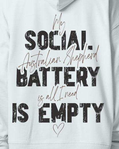 Detailbild – Social Battery Is Empty - Australian Shepherd