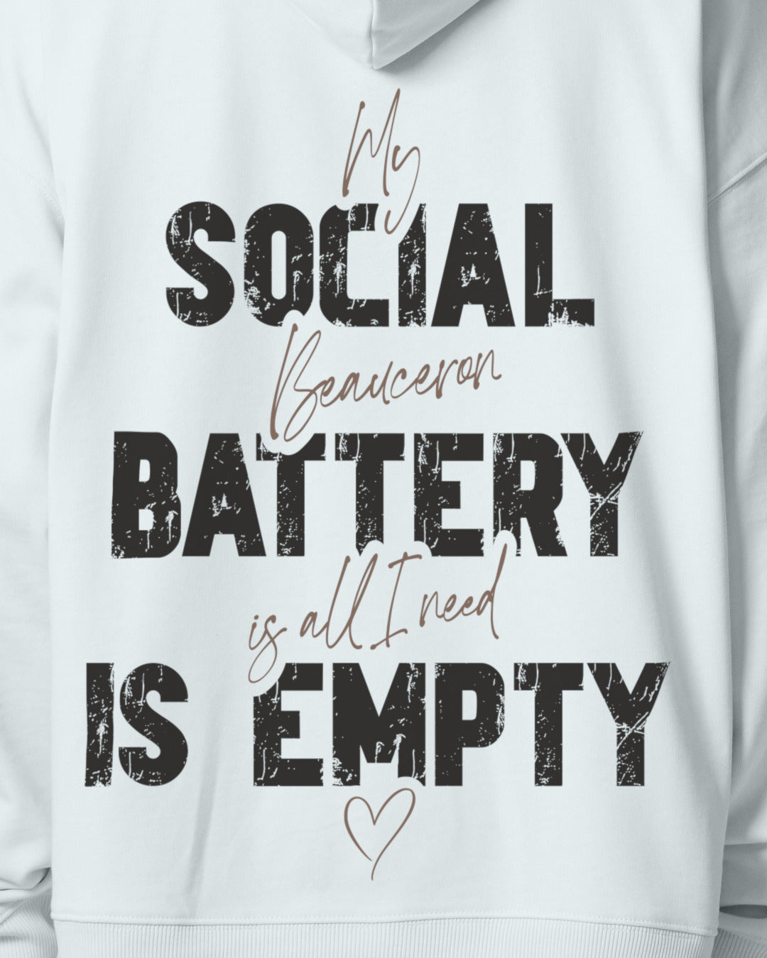 Detailbild – Social Battery Is Empty - Beauceron