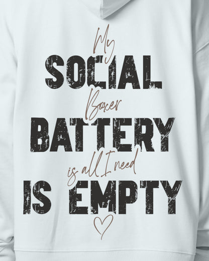 Detailbild – Social Battery Is Empty - Boxer