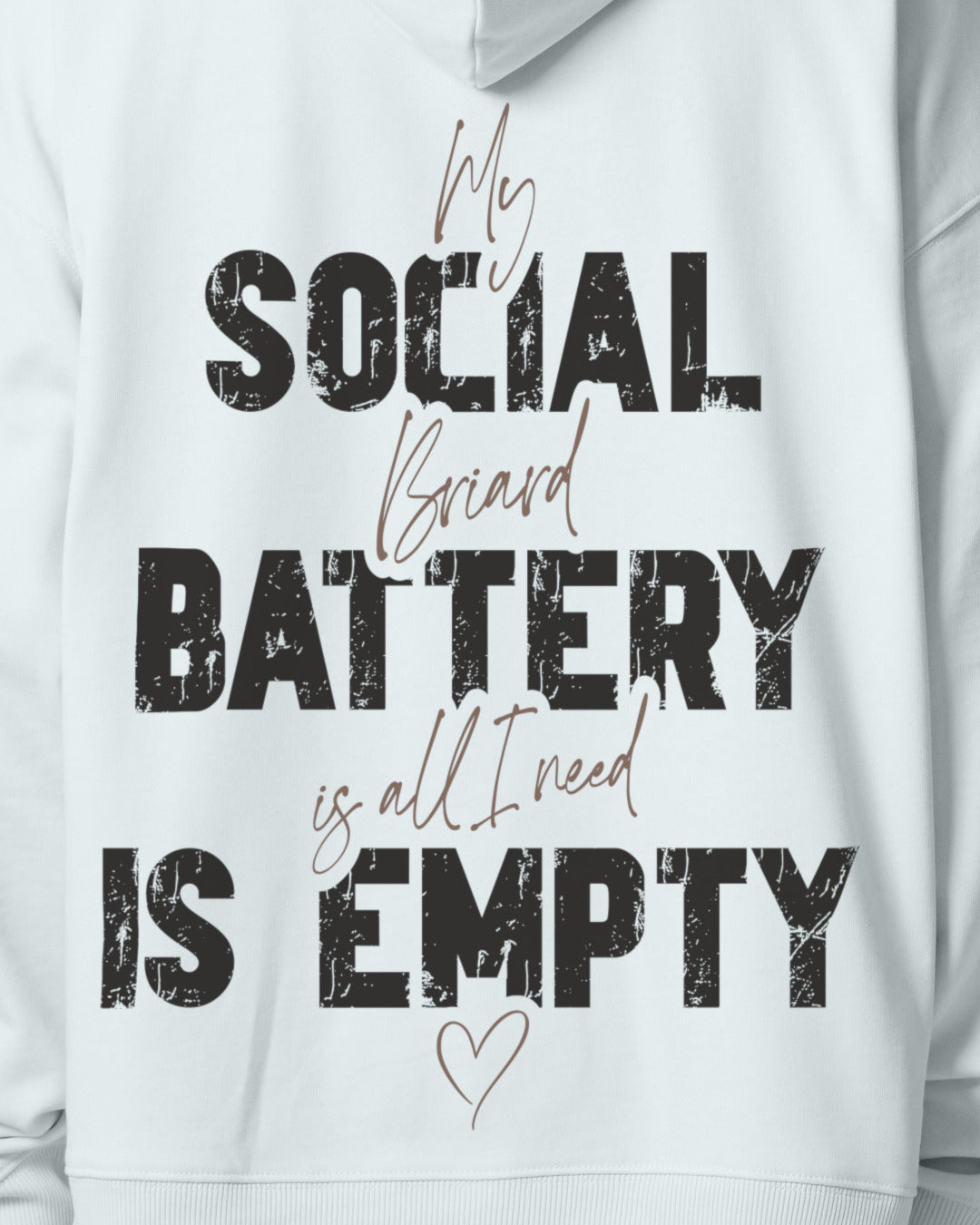 Detailbild – Social Battery Is Empty - Briard