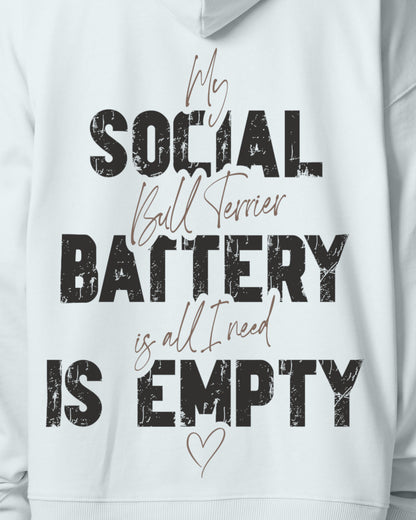 Detailbild – Social Battery Is Empty - Bullterrier
