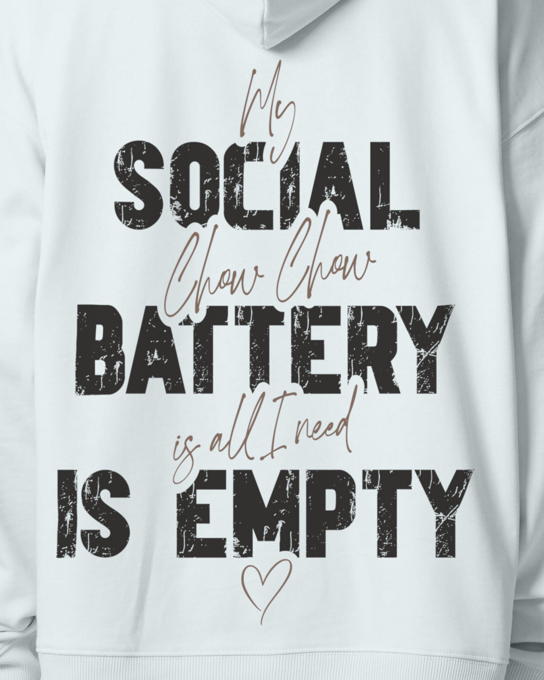 Detailbild – Social Battery Is Empty - Chow Chow