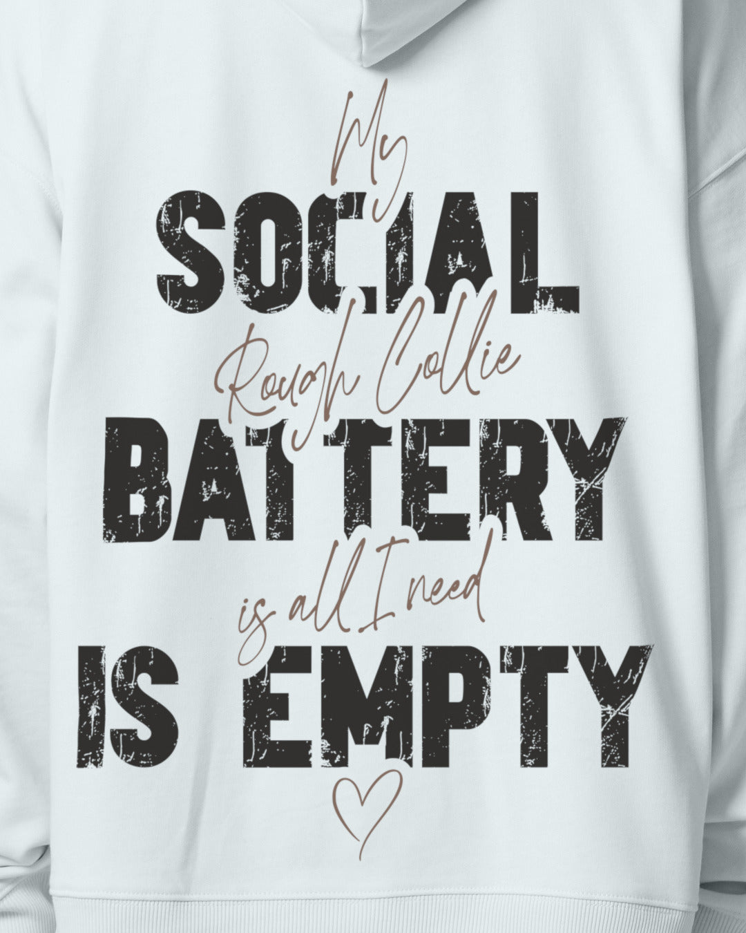 Detailbild – Social Battery Is Empty - Collie