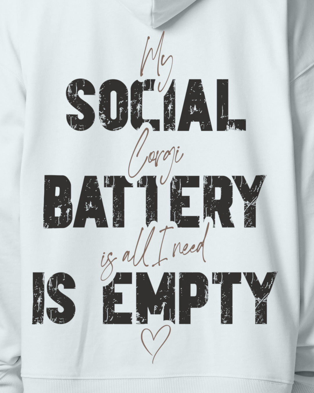 Detailbild – Social Battery Is Empty - Corgi