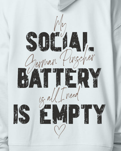 Detailbild – Social Battery Is Empty - Deutscher Pinscher