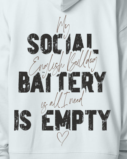 Detailbild – Social Battery Is Empty - Englische Bulldogge