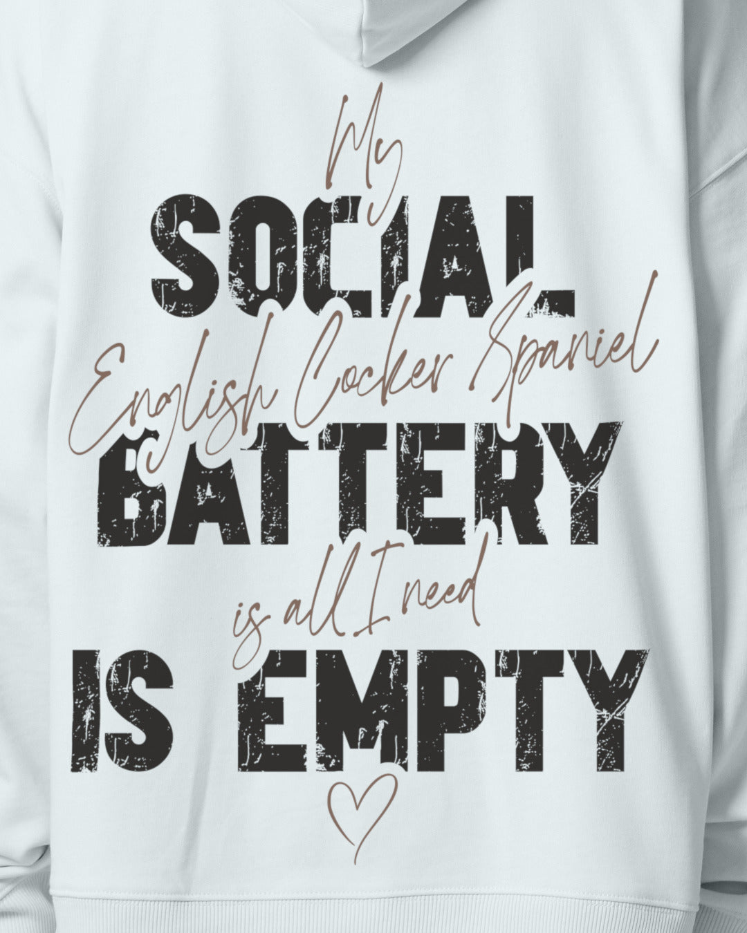 Detailbild – Social Battery Is Empty - Cocker Spaniel