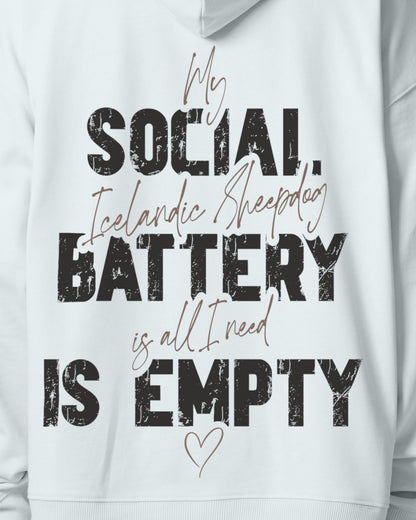 Detailbild – Social Battery Is Empty - Islandhund