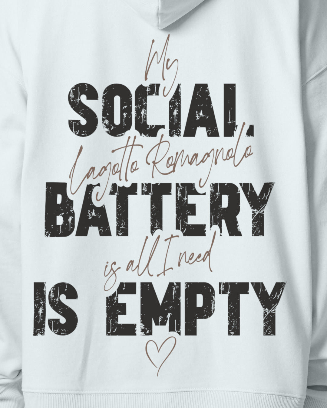Detailbild – Social Battery Is Empty - Lagotto Romagnolo