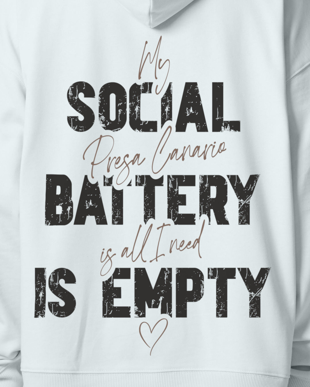 Detailbild – Social Battery Is Empty - Presa Canario