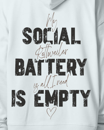 Detailbild – Social Battery Is Empty - Rottweiler
