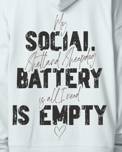Detailbild – Social Battery Is Empty - Shetland Sheepdog