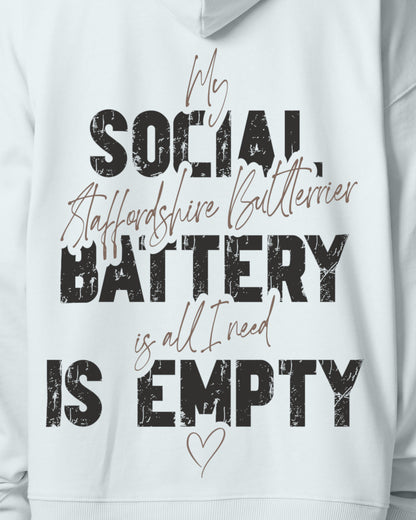 Detailbild – Social Battery Is Empty - Staffordshire Bullterrier