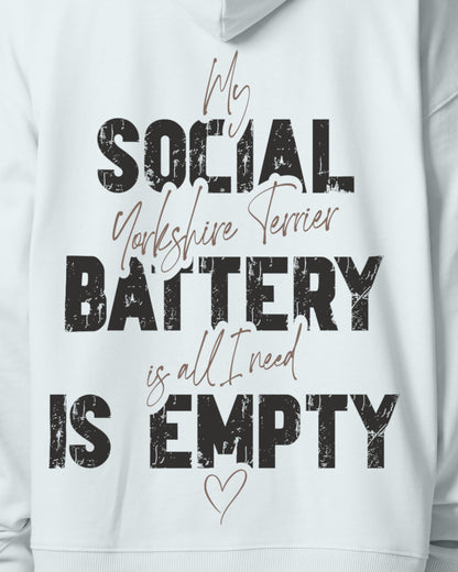 Detailbild – Social Battery Is Empty - Yorkshire Terrier