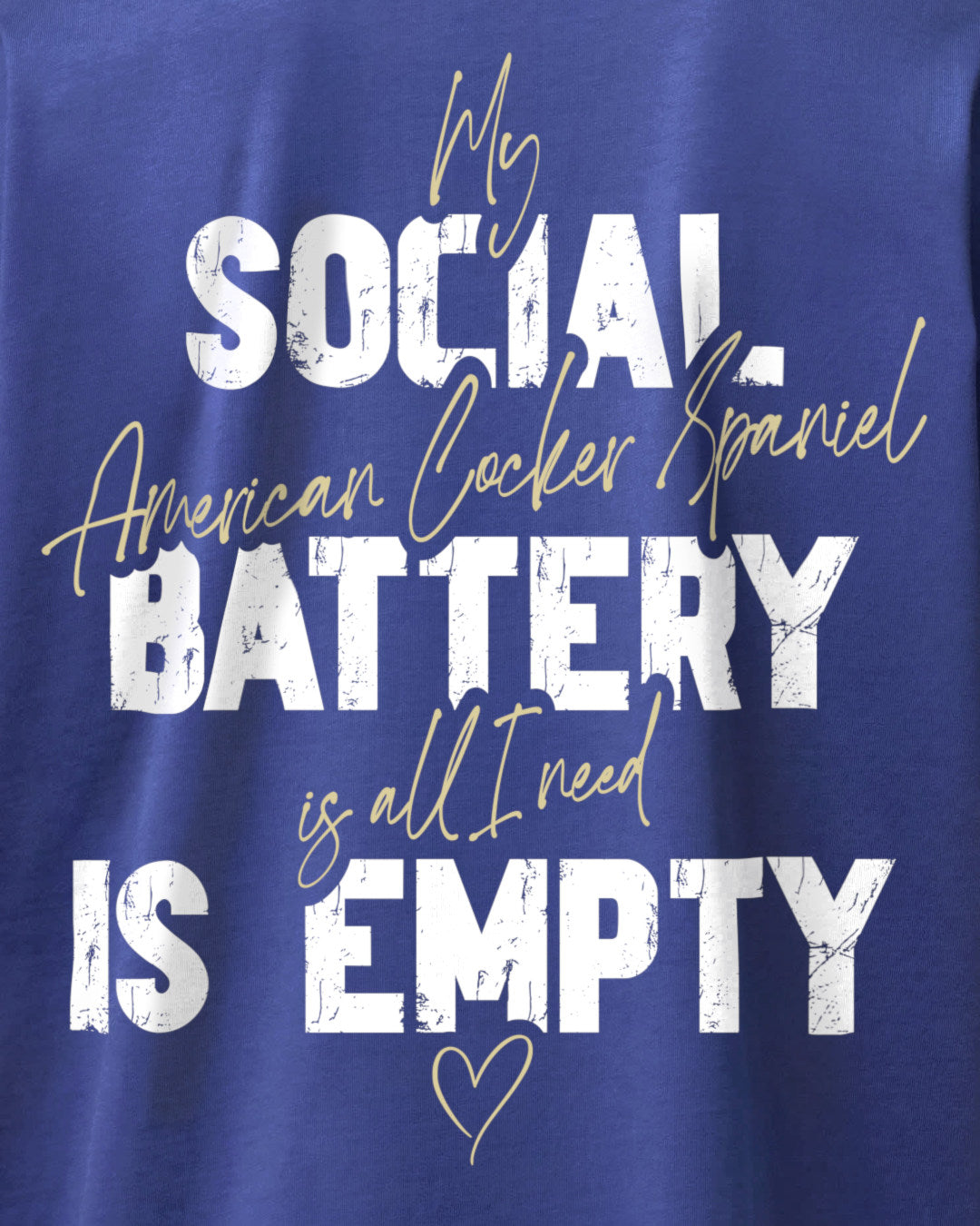 Detailbild – Social Battery Is Empty - American Cocker Spaniel