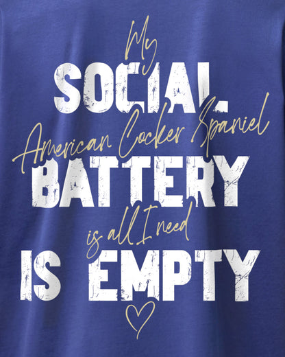 Detailbild – Social Battery Is Empty - American Cocker Spaniel