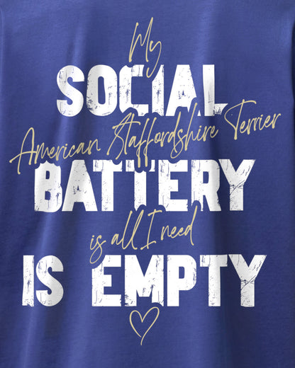 Detailbild – Social Battery Is Empty - Amstaff