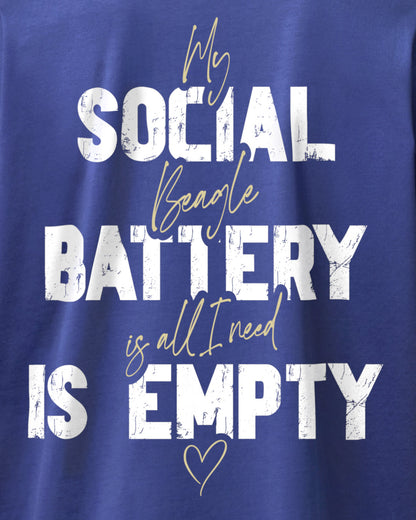 Detailbild – Social Battery Is Empty - Beagle