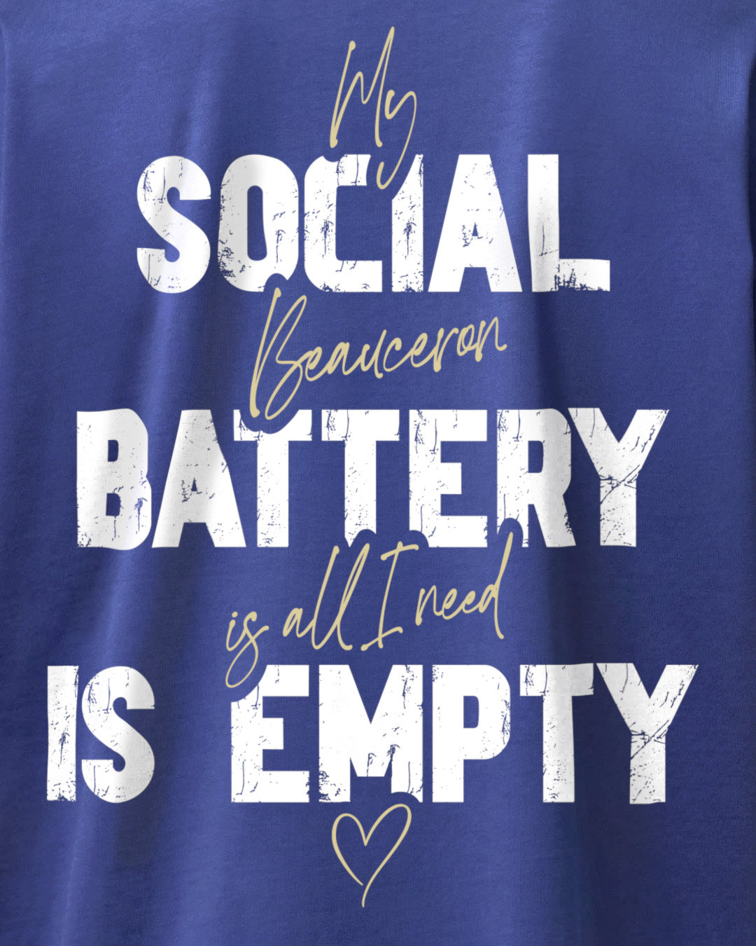 Detailbild – Social Battery Is Empty - Beauceron