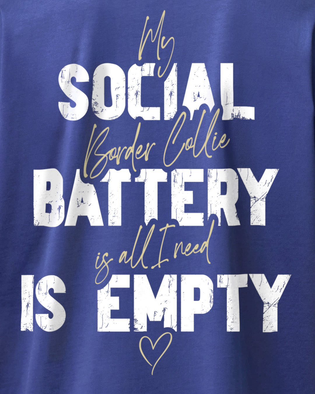 Detailbild – Social Battery Is Empty - Border Collie