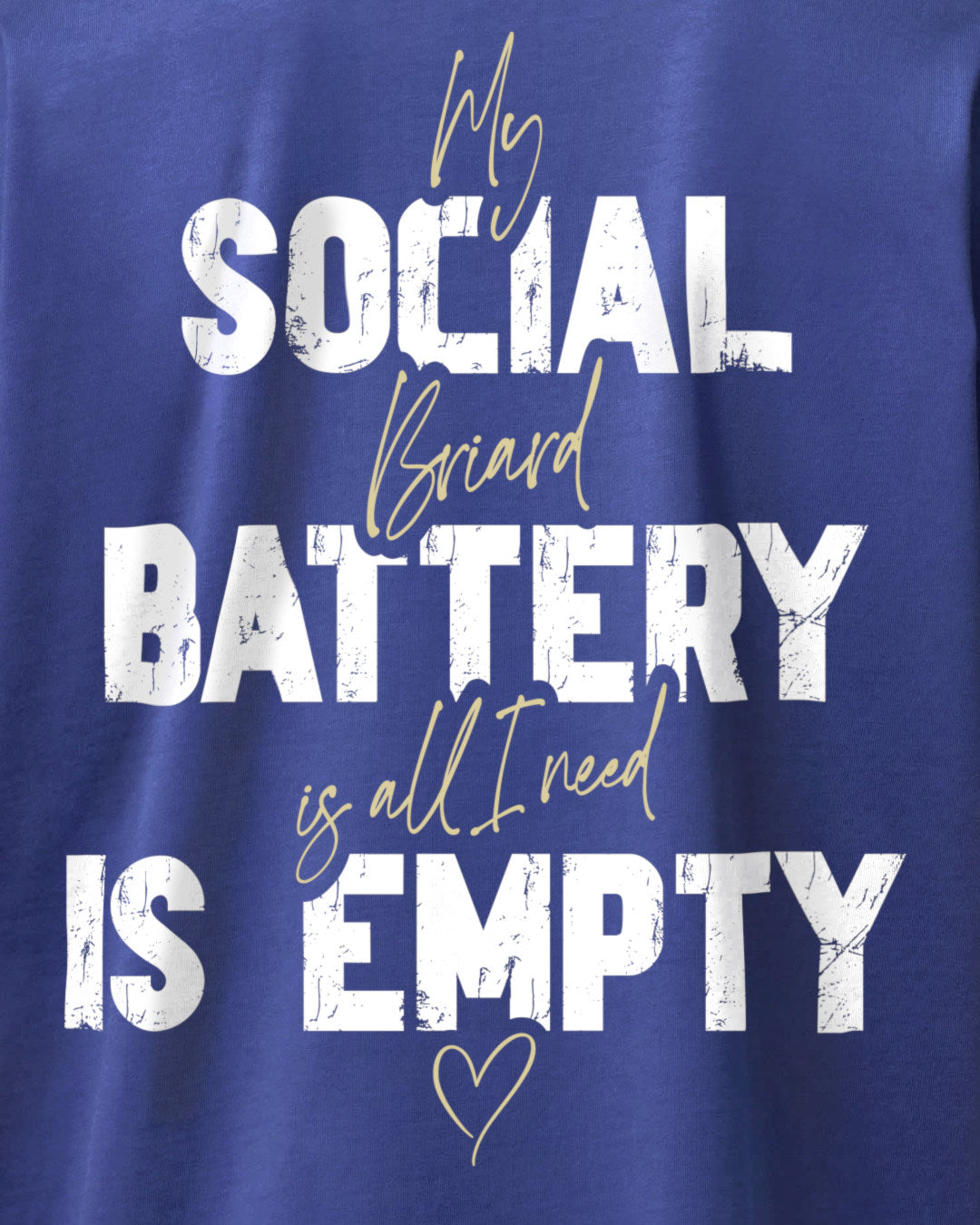 Detailbild – Social Battery Is Empty - Briard