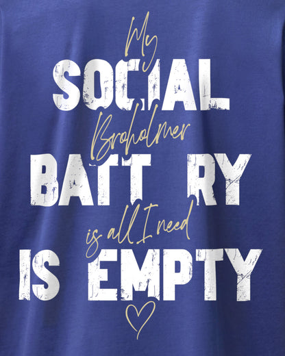 Detailbild – Social Battery Is Empty - Broholmer