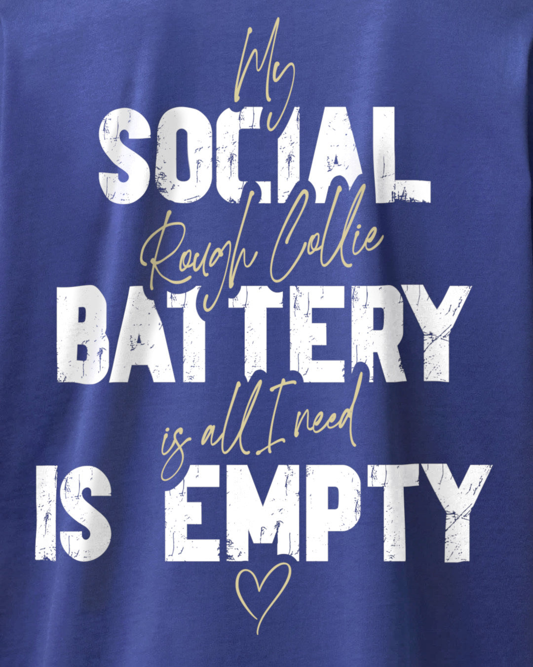 Detailbild – Social Battery Is Empty - Collie