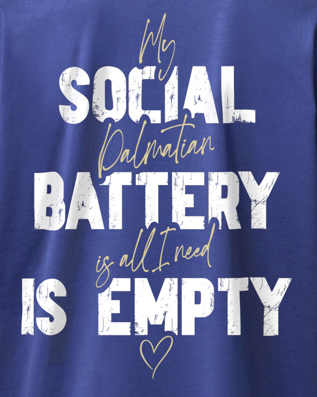 Detailbild – Social Battery Is Empty - Dalmatiner