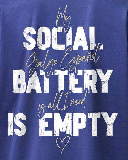 Detailbild – Social Battery Is Empty - Galgo Español