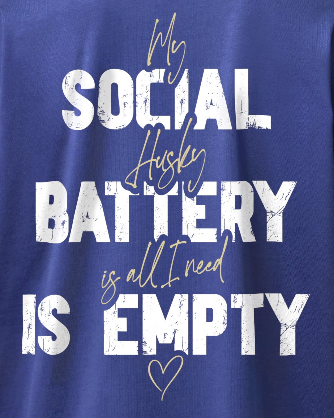 Detailbild – Social Battery Is Empty - Husky