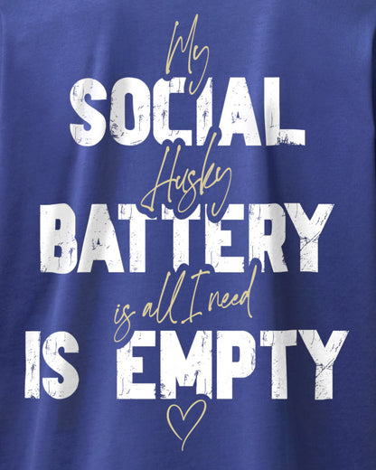 Detailbild – Social Battery Is Empty - Husky
