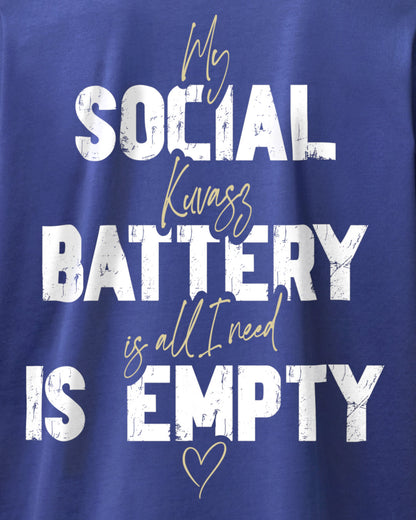 Detailbild – Social Battery Is Empty - Kuvasz
