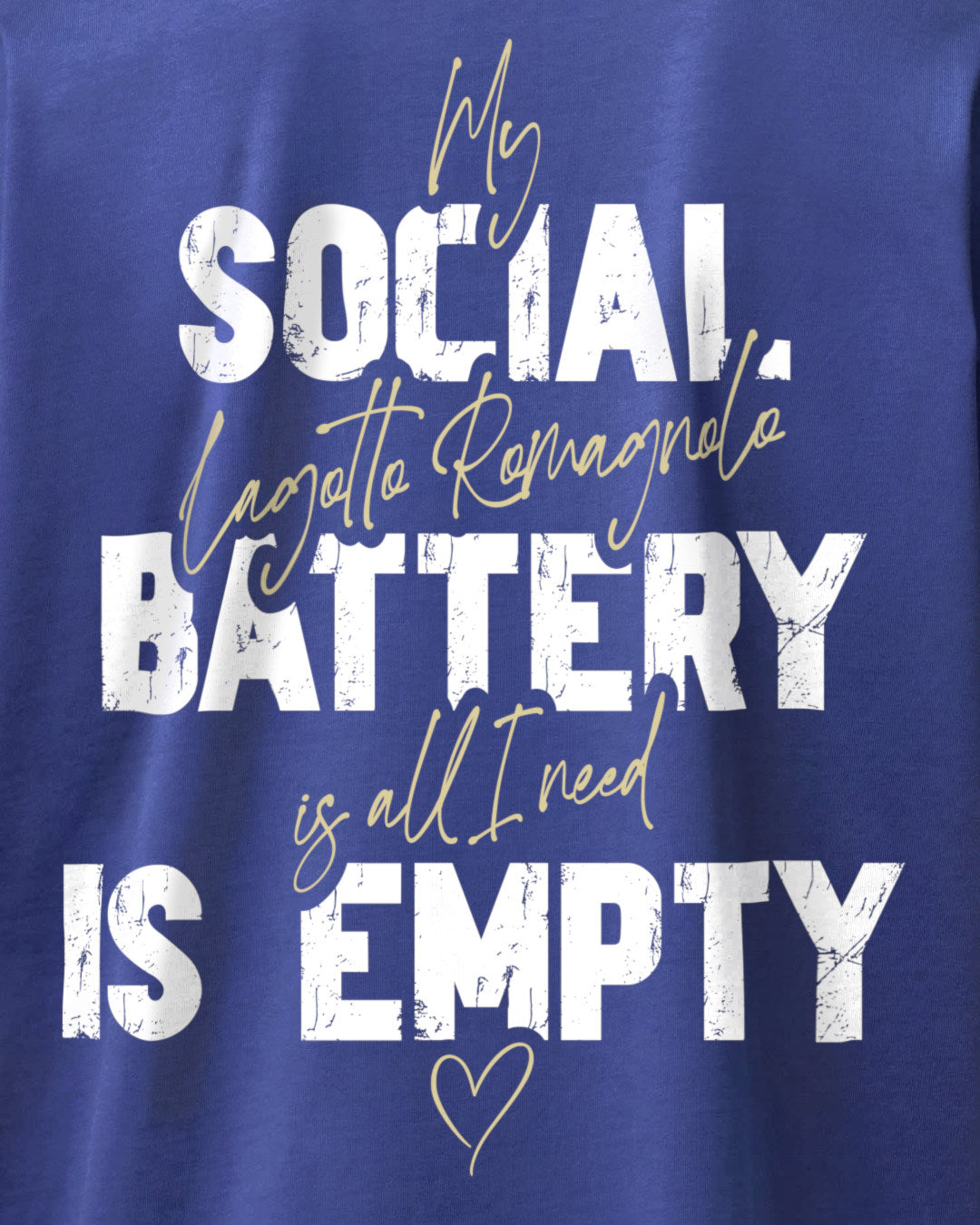 Detailbild – Social Battery Is Empty - Lagotto Romagnolo