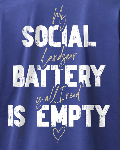 Detailbild – Social Battery Is Empty - Landseer