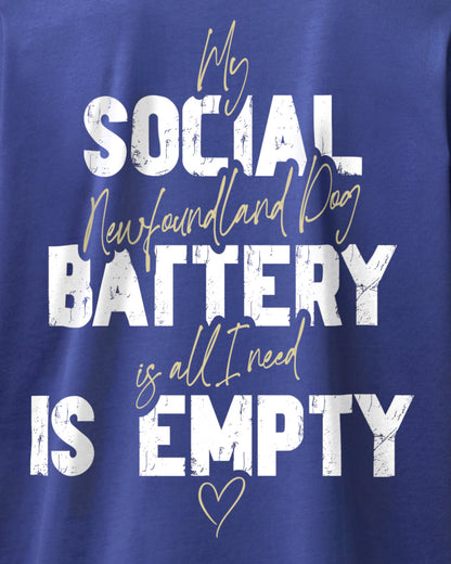 Detailbild – Social Battery Is Empty - Neufundländer