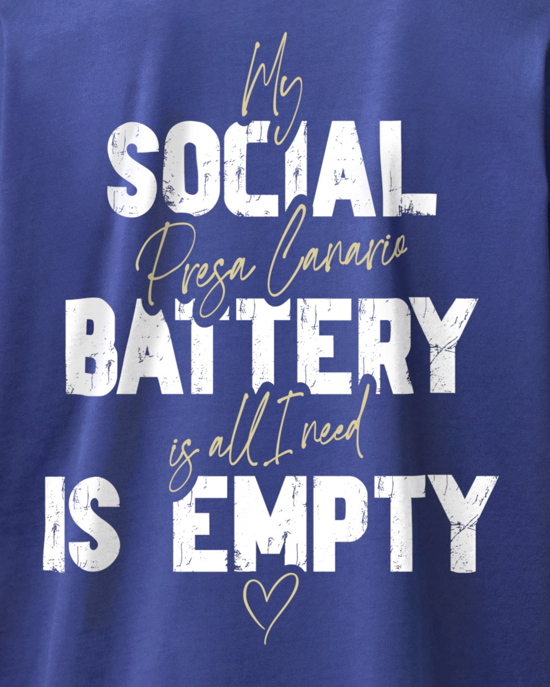 Detailbild – Social Battery Is Empty - Presa Canario