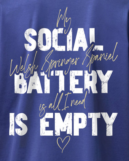 Detailbild – Social Battery Is Empty - Welsh Springer Spaniel