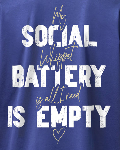 Detailbild – Social Battery Is Empty - Whippet