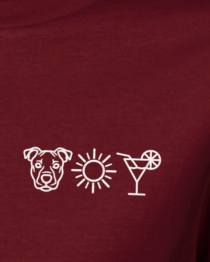 Detailbild – Hund Sonne Cocktail - Amstaff